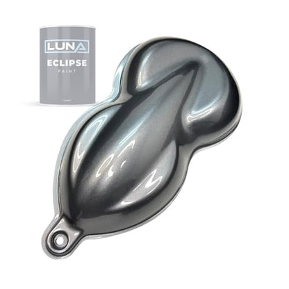 Hyper Silver Metallic Midcoat Automotive Paint (Quart) - Ready-to-Spray Custom Finish for Use with Primer, Basecoat & Clearcoat – Luna Eclipse - color: Quart