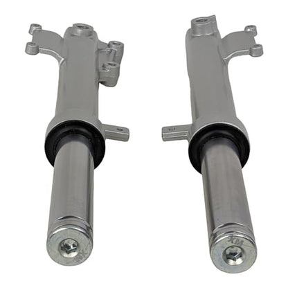 RedCap Front Shock Absorbers Forks Set for 50cc 150cc Scooter Moped TaoTao VIP MaxPower 150, PowerMax 150cc Roketa GY6 Scooter Moped 452mm (Silver) - color: Silver