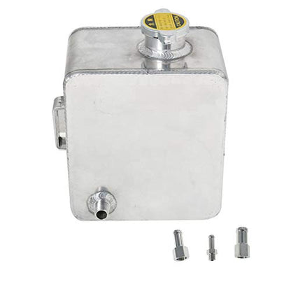 munirater Expansion Reservoir Tank 2.5L Aluminum Water Coolant Radiator Overflow Recovery Tank