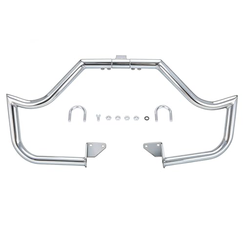 Front Engine Guard Crash Bar for Harley Dyna Low Rider Fat Bob - color: Chrome