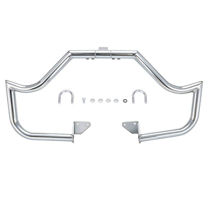 Front Engine Guard Crash Bar for Harley Dyna Low Rider Fat Bob - color: Chrome
