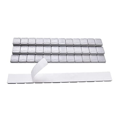 A A IN 1/4oz, Stick on Adhesive Wheel Weights, 576pcs, 48strips/Box, Grey - style: Original