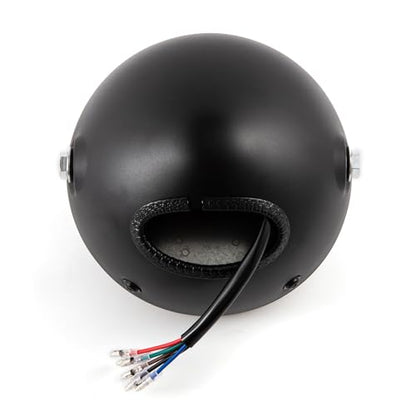 Motorcycle Headlight Assembly Round LED 6.5 inch Front Headlamp High/Low Beam Head light for Bobber Cafe Racer Motorbike (Style A) - style: Style A