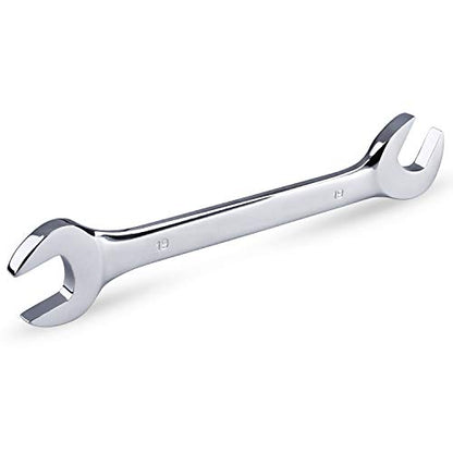 15-Piece Premium Angle Head Open End Wrench Set, Chrome Vanadium Steel, Mirror Chrome Finish | Include Metric Sizes 10, 11, 12, 13, 14, 15, 16, 17, 18, 19, 20, 21, 22, 23, 24mm with Storage Rack - style: Metric 15-Piece Set