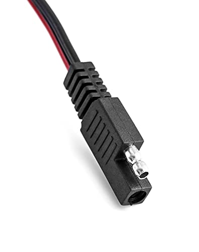 QWORK Wire Harness with Clamps, 11.5 Ft 16AWG Wire Harness, SAE Extension Cables(On-Off Switch) for 12V ATV, UTV, Tractor or Water Pumps - style: 11.5 Ft