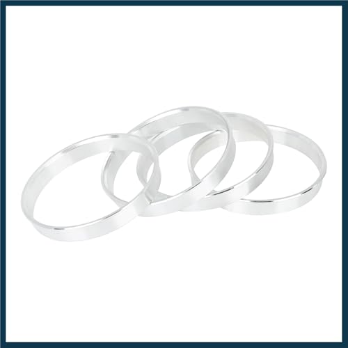 4pcs 66.6 to 64.1 mm Aluminium Alloy Car Hub Centric Rings Wheel Bore Spacer Automotive Parts