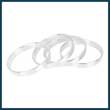 4pcs 66.6 to 64.1 mm Aluminium Alloy Car Hub Centric Rings Wheel Bore Spacer Automotive Parts