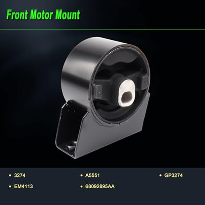 Engine Motor Mount Compatible with 2011-2019 Dodge Journey 3.6L FWD - size: 2011-2019 Journey 3.6L