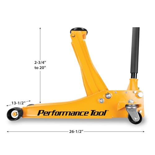 Performance Tool W1642 2 Ton Low Profile Swiveling Floor Jack - style: 2 Ton (4,000 lbs) Low Profile