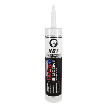 Red Devil 0897 Extreme Temperature HVAC/R Silicone Sealant, 280 ml, Clear, 1 Pack, Made in USA - color: Clear, size: 1 Pack
