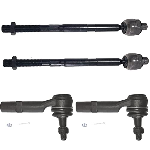 4PC Front Tie Rods for Buick Enclave, for GMC Acadia, for Chevy Traverse - size: 4p for Traverse 09-17