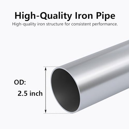 A-KARCK Mild Steel Mandrel Bends 8 Pcs, 2.5 Inches Mild Steel DIY Custom Exhaust Tubing Pipe Straight & U-Bend Kit, Universal Fit - size: 2.5inch Mixed 8PCS, style: Mild Steel