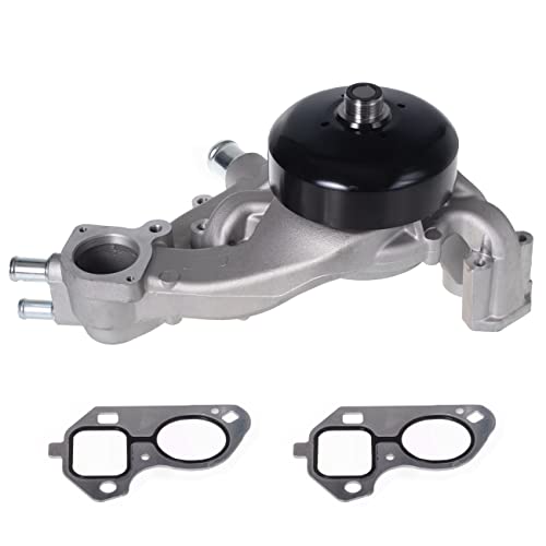 TUCAREST AW6009 Water Pump Kit w/Gasket (For 4.8L 5.3L 6.0L 6.2L V8 Truck) Fit For 07-14 Ca-dillac Escalade, Chevy Avalanche Express Silverado Tahoe, G-MC Envoy Yukon Savana Sierra 1500, Hu-mmer H2 H3 - size: AW6009