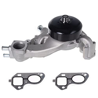 TUCAREST AW6009 Water Pump Kit w/Gasket (For 4.8L 5.3L 6.0L 6.2L V8 Truck) Fit For 07-14 Ca-dillac Escalade, Chevy Avalanche Express Silverado Tahoe, G-MC Envoy Yukon Savana Sierra 1500, Hu-mmer H2 H3 - size: AW6009