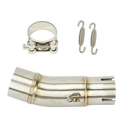 Motorcycle Exhaust Mid Pipe Compatible with Kawasaki Ninja 400 Z400