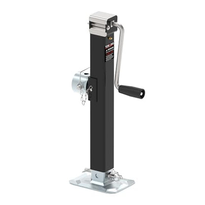 8000lbs Pipe Mount Tongue Jack, 15" Lift, Heavy Duty Trailer Jack