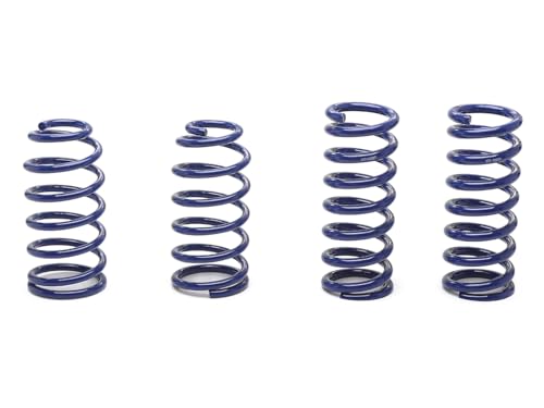 Lowering Springs | Progressive Rate Suspension Springs 1.5 Inch Drop Front Rear Blue Performance Upgrade | Compatible with 1979-2004 Ford Mustang Coupe Excludes 99-04 Cobra - size: Sport (79-04 Coupe, Excluding 99-04 Cobra)