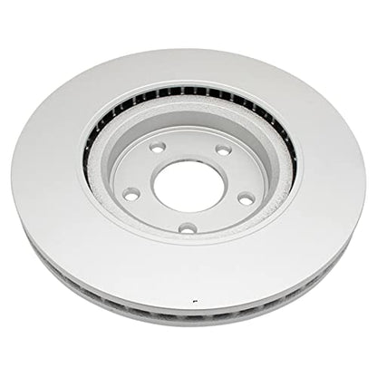 TRQ Front and Rear Brake Rotors Set Vented Premium G-Coated - style: BKA14824
