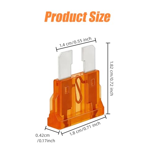 80 PCS Standard Car Fuses Assortment Kit, Blade Fuses Automotive Fuse Kit - size: 80pcs Standard