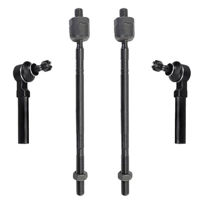 4Pcs Inner and Outer Tie Rod End for Subaru Legacy 1998-2004 - size: ES3692 EV473