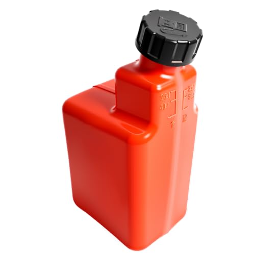 2-Stroke Fuel Oil Mixing Bottle 1L Fit for Lawnmower Chainsaw Trimmer Leaf blower 4 Ratios 32:1/50:1/40:1/25:1 (Orange-Pack 1) - color: Orange---Pack 1