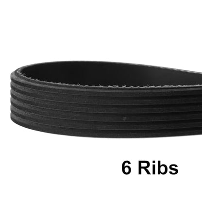 uxcell 6K965/6PK2450 Serpentine Belt 6 Ribs 2450mm Length x 21mm Width x 5mm Height, EPDM Poly V Belt, Multi Wedge Micro V Belt for Vehicle - size: 6PK2450