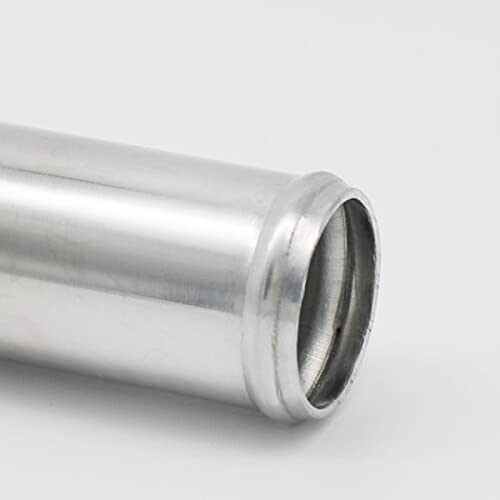 57mm(2.25") OD, Length 3" (76mm), Straight 2.25 Inch 6061 Aluminum Hose Joiner Tube Intercooler Pipe Connect High Class Glossy Polished Treatment Air Intake Tube with Bead Roll, 2 PCS - size: OD 2.25" (57mm)- 2 PCS