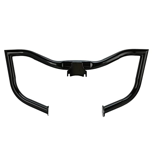 1 1/2" Tubing Chopped Engine Guard Fits for Harley Touring Street Glide/Electra Glide/Road King 2014-2024 Gloss Black - color: Gloss Black