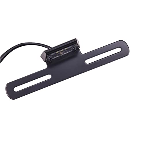 Motorcycle Turn Signal Light License Plate LED Light Number Plate Light Lamp Holder Rear Tail Light Bracket Mount Registration Plate Holder Universal Fits Truck Lorry ATV Van (Small)