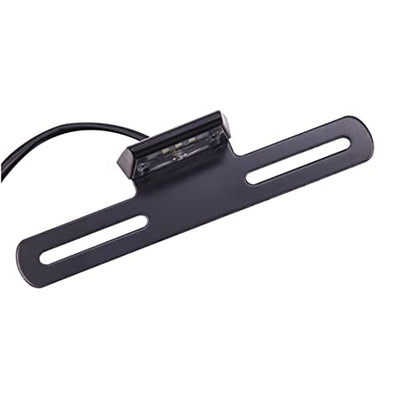 Motorcycle Turn Signal Light License Plate LED Light Number Plate Light Lamp Holder Rear Tail Light Bracket Mount Registration Plate Holder Universal Fits Truck Lorry ATV Van (Small)
