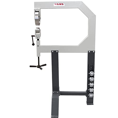 KAKA INDUSTRIAL English Wheel,28-Inch Throat 18 Gauge Metal Former for Steel and Aluminum, with 6 Forming Anvil Wheels for Auto Body, Motorcycle, Aviation Fabrication and Restoration F1.2X710