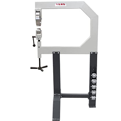 KAKA INDUSTRIAL English Wheel,28-Inch Throat 18 Gauge Metal Former for Steel and Aluminum, with 6 Forming Anvil Wheels for Auto Body, Motorcycle, Aviation Fabrication and Restoration F1.2X710