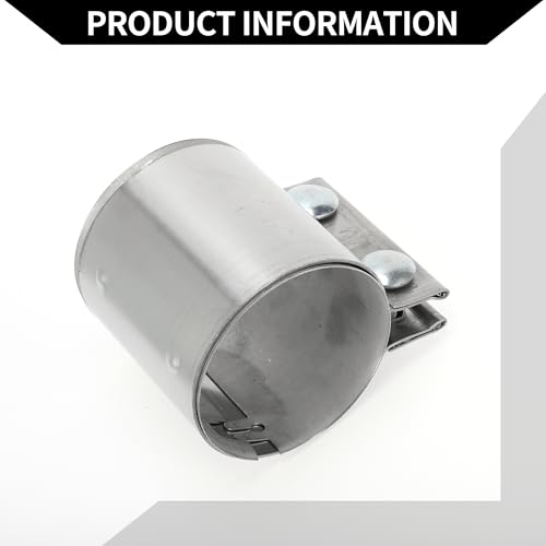 Exhaust Pipe Clamp/Exhaust Muffler Tube Joint for Car Truck/Durable Stainless Steel 2.99" 87mm / 1 Pc Silver Tone - size: 2.99''
