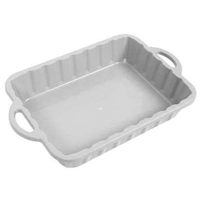 CALLARON 23.5" Car Oil Drain Pan - Heavy Leakproof Oil Collector Pan - color: White