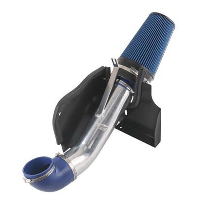 Cold Air Intake Kit Replacement For Silverado 1500 2500 Sierra 1999-2006 - color: Silver & Blue