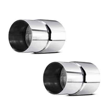 2 PCS Universal 2.25" ID 2.5" ID Exhaust Pipe Adapter Connector Reducer 304 Stainless Steel 2.25 Inch to 2.5 Inch 2 1/4” ID to 2 1/2” ID kit - size: 2.25" ID to 2.5" ID