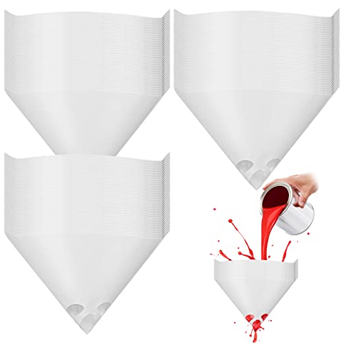 Dingion 500 Pcs Paint Strainers Cone Filters, 149 Μm Nylon Mesh