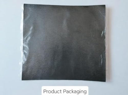 Black Fynxir Self-Adhesive Aluminum Backed Aluminized Fiberglass Cloth Heat Shield - 12"x12" Sheet, Thermal Reflective Insulation Barrier for High Temp Protection (Automotive Exhaust, Firewall) - color: Black, size: 12‘’ X 12''