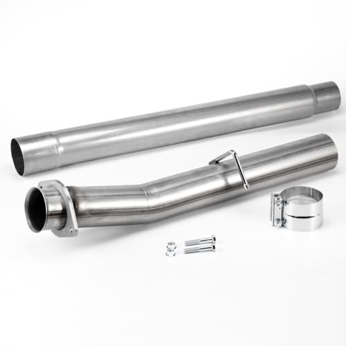 1 Set Stainless Steel Exhaust Pipes for 2008-2010 Ford F-250 F-350 F-450 Super Duty 6.4L V8 4" Powerstroke Diesel - size: for 2008-2010 F-250 F-350 F-450