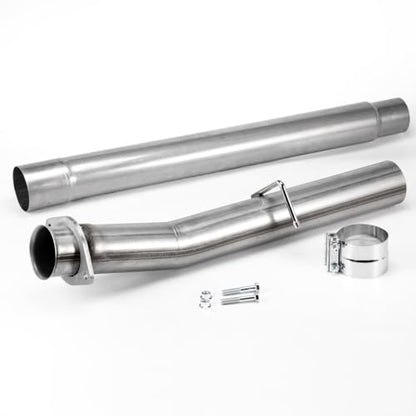 1 Set Stainless Steel Exhaust Pipes for 2008-2010 Ford F-250 F-350 F-450 Super Duty 6.4L V8 4" Powerstroke Diesel - size: for 2008-2010 F-250 F-350 F-450