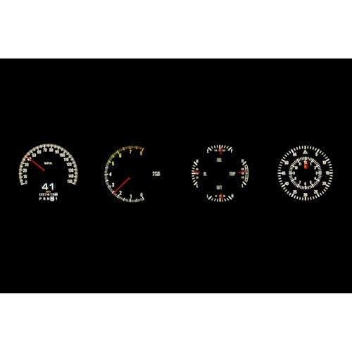 Dakota Digital RTX-70D-CLG-X Retrotech Gauge Instrument System Compatible with 1970-74 Challenger and 1970-74 Cuda with Rallye Dash