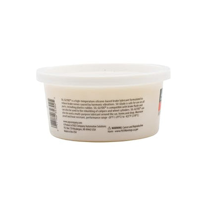 AGS Automotive Solutions SIL-Glyde 12 oz Tub Silicone Based Brake Assembly Lubricant for Eliminating Disc Brake Squeal - Moisture Proof, Heat Resistant, Rust and Corrosion Protector - size: 12oz