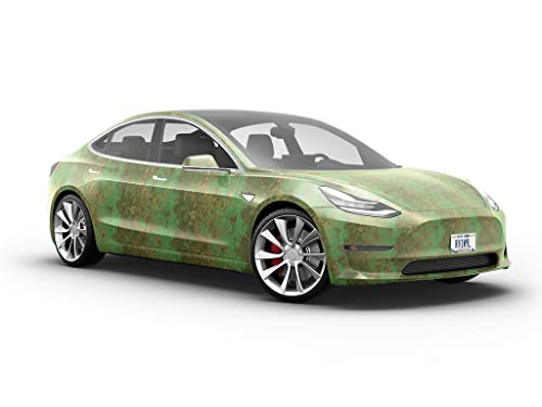 Rwraps Matte Vinyl Car Wrap Film in Bronze Age Rust - 59“ x 1ft - Vehicle Sheet Roll with Adhesive Back and Air Release Technology - color: Bronze Age Rust Matte, size: 59in x 1ft W/ Application Card