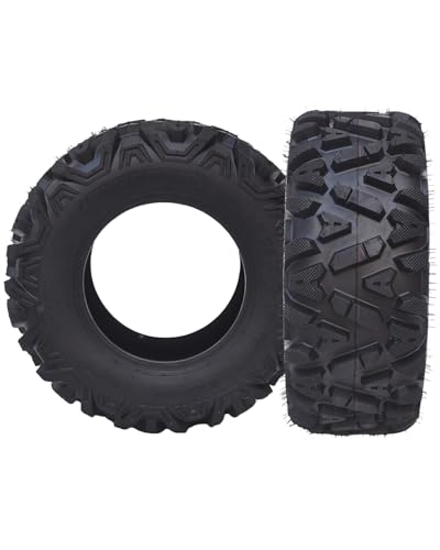 GarveeTech 25x10-12 ATV Tires - All-Terrain, Off-Road, and Mud/Trail Tires for ATVs and UTVs, Tubeless, Set of 2 - size: 25x10-12, style: Pattern A