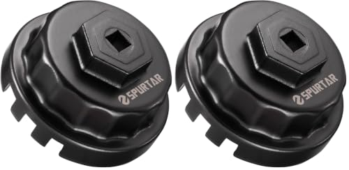Spurtar Oil Filter Wrench for Toyota Oil Filter Removal Tool 64mm 4 Slots (Pack of 2) - size: For Lexus,Camry, 4 Runner … (Pack of 2)
