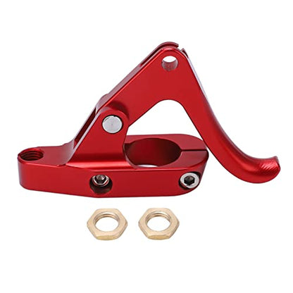 Throttle Thumb Assembly, CNC Finger Throttle Clutch Lever, ATV Throttle Lever Thumb Controller Replacement for Dirt Bike ATV Quad (Red)
