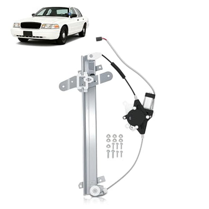 maXpeedingrods Power Window Regulator with Motor for Ford Crown Victoria 1992-2011 Mercury Grand Marquis 1992-2011 Marauder 2003-2004 741664 6W7Z5423209AA F2AZ54233B95A Front Left Driver Side - style: 741-664
