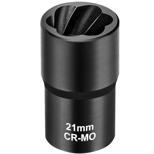Topec 21mm Lug Nut Remover, Wheel Lock Removal Kit for Stripped Bolt & Rounded Nut, 1/2" Drive - style: 21MM