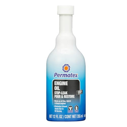 Permatex 30302 Engine Oil - Stop Leak, 12 fl oz, Effectively Stops and Prevents Oil Leaks and Burning Without Needing to Dismantle - style: Engine Oil