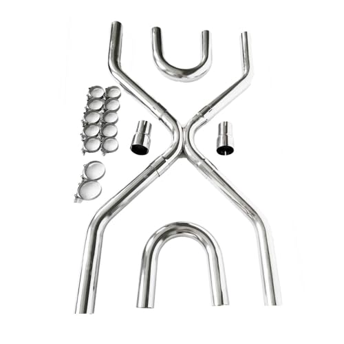 Universal 2.5" Exhaust Builder X-Pipe Tubing Kit SS T304 LS Engine Swap